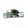 Groove sliding gate wheel with internal bracket